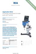 Tumbnail PDF ROTAVISC Application - Viscosity measurement of solder paste with T-spindle