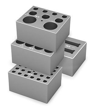 ika可提供各种干浴器和可互换的加热块.