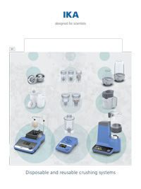 Tumbnail PDF IKA Disposable and reusable crushing systems