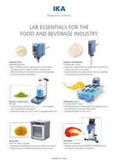 Tumbnail PDF Lab Essentials for Food and Beverage Industry