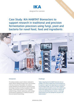 Tumbnail PDF IKA HABITAT Bioreactor | Research in traditional and precision fermentation