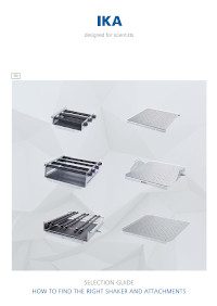 Tumbnail PDF Selection guide – Shakers and attachments 